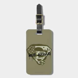 Superman S-Shield Inte fraid - US Camo Logotyp Bagagebricka