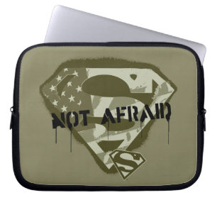 Superman S-Shield Inte fraid - US Camo Logotyp Laptop Fodral