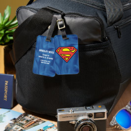 Superman S-Shield | Klassisk Logotyp Bagagebricka