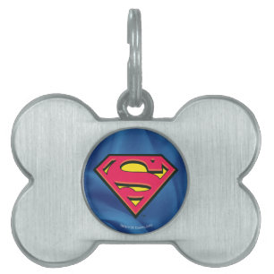 Superman S-Shield   Klassisk Logotyp ID-bricka Husdjur