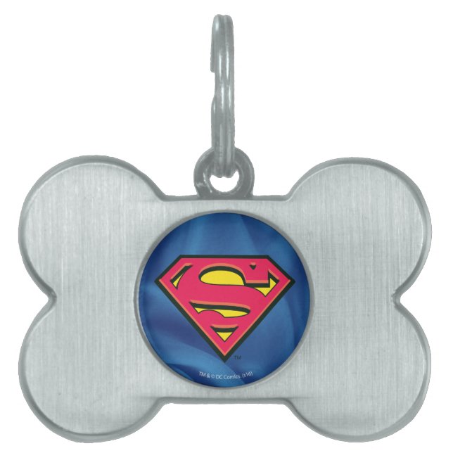 Superman S-Shield | Klassisk Logotyp ID-bricka Husdjur (Framsidan)