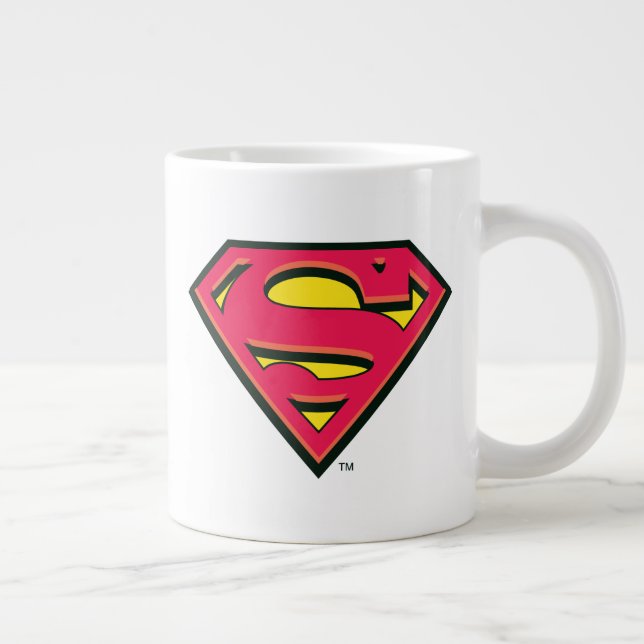 Superman S-Shield | Klassisk Logotyp Jumbo Mugg (Höger)