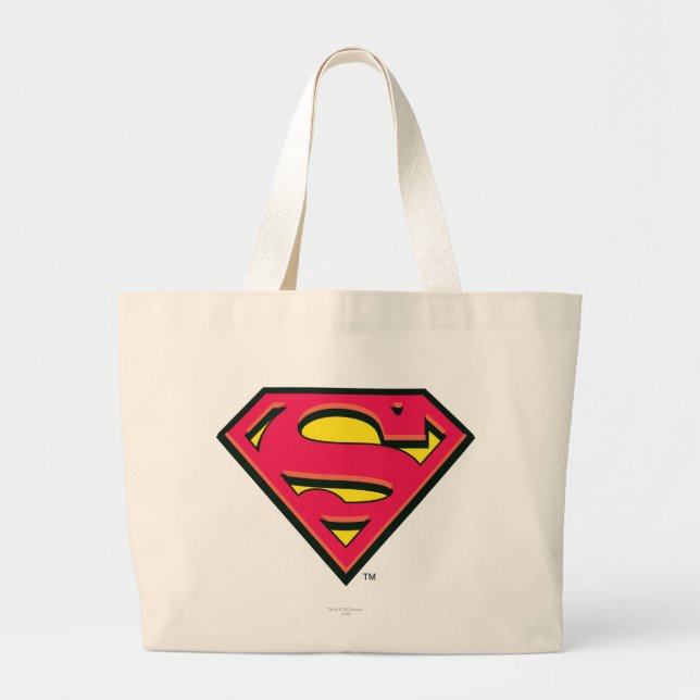 Superman S-Shield | Klassisk Logotyp Jumbo Tygkasse (Framsidan)