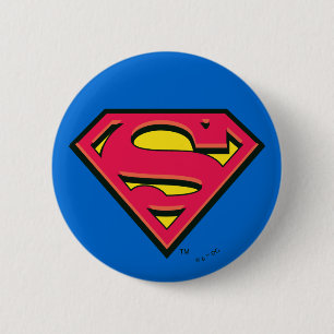 Superman S-Shield Klassisk Logotyp Knapp