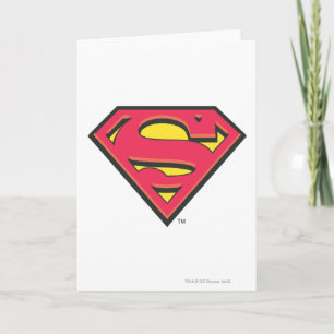 Superman S-Shield   Klassisk Logotyp Kort