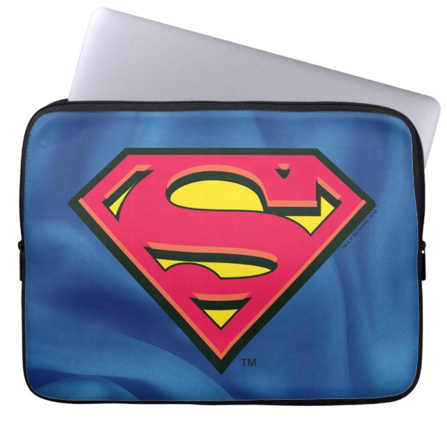 Superman S-Shield | Klassisk Logotyp Laptop Sleeve (Framsidan)