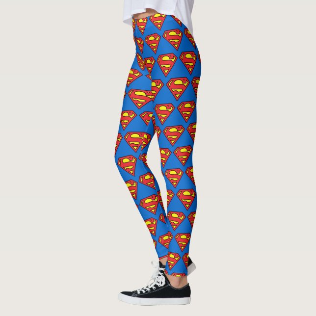 Superman S-Shield | Klassisk Logotyp Leggings (Vänster)