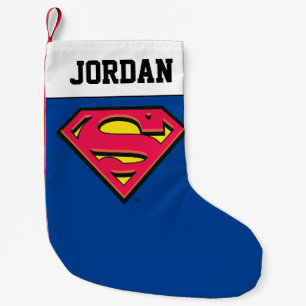 Superman S-Shield Klassisk Logotyp Liten Julstrumpa
