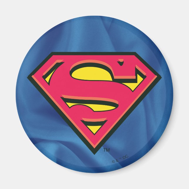 Superman S-Shield | Klassisk Logotyp Magnet (Framsidan)
