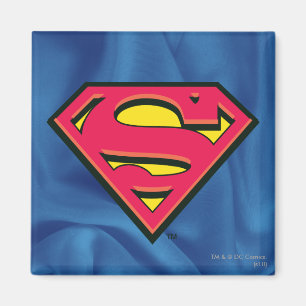 Superman S-Shield  Klassisk Logotyp Magnet