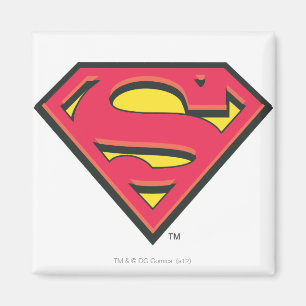 Superman S-Shield  Klassisk Logotyp Magnet