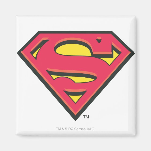 Superman S-Shield | Klassisk Logotyp Magnet (Framsidan)