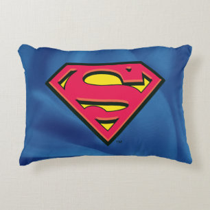 Superman S-Shield Klassisk Logotyp Prydnadskudde