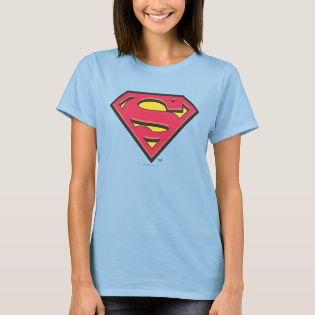 Superman S-Shield | Klassisk Logotyp T Shirt (Framsida)