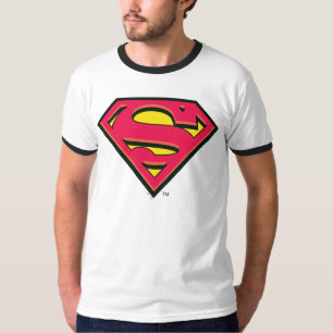 Superman S-Shield Klassisk Logotyp Tee Shirt