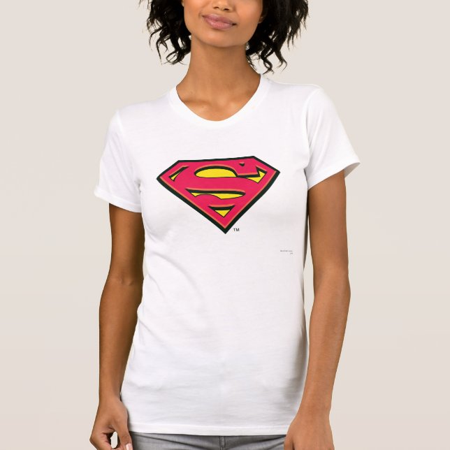 Superman S-Shield | Klassisk Logotyp Tee Shirt (Framsida)