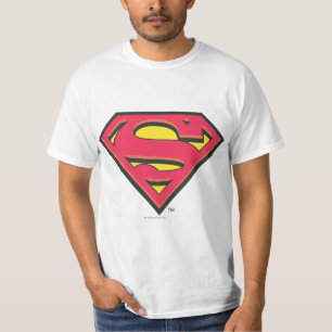 Superman S-Shield Klassisk Logotyp Tee Shirt