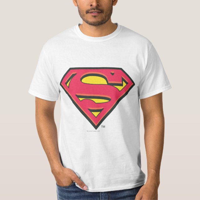 Superman S-Shield | Klassisk Logotyp Tee Shirt (Framsida)