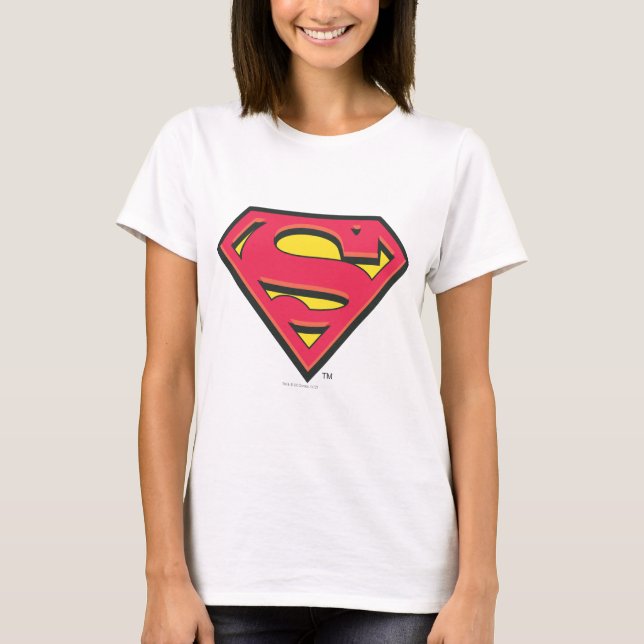 Superman S-Shield | Klassisk Logotyp Tee Shirt (Framsida)