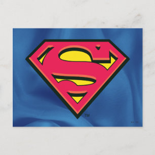 Superman S-Shield   Klassisk Logotyp Vykort