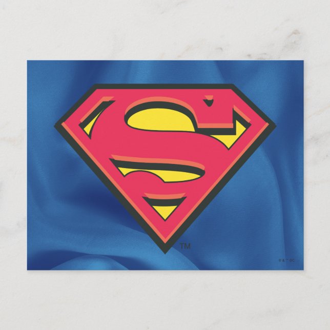 Superman S-Shield | Klassisk Logotyp Vykort (Framsida)