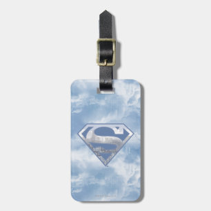 Superman S-Shield Light Blue City Logotyp Bagagebricka