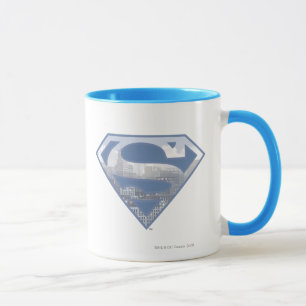 Superman S-Shield Light Blue City Logotyp Mugg