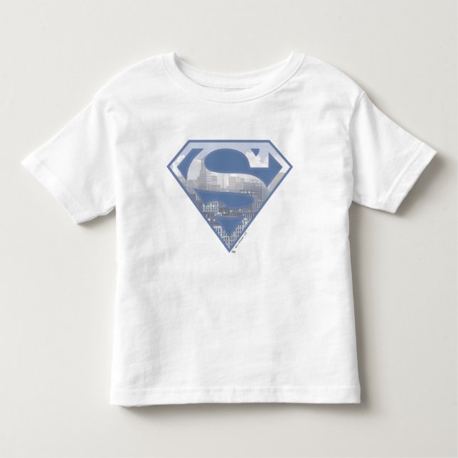 Superman S-Shield | Light Blue City Logotyp Tröja (Framsida)