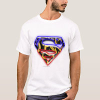 Superman S-Shield | Lila-Red Graffiti Logotyp