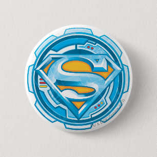 Superman S-Shield Logotyp av redskap Knapp