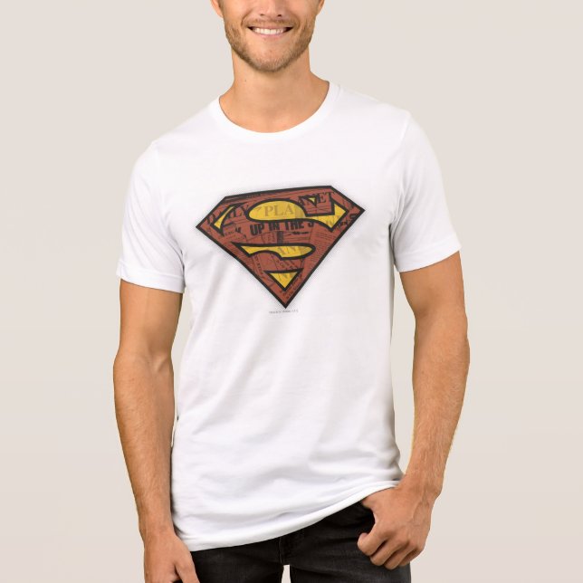 Superman S-Shield | Logotyp av tidningar Tee (Framsida)