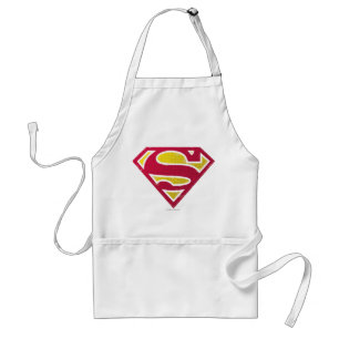 Superman S-Shield Logotyp för ansträngda punkte Förkläde