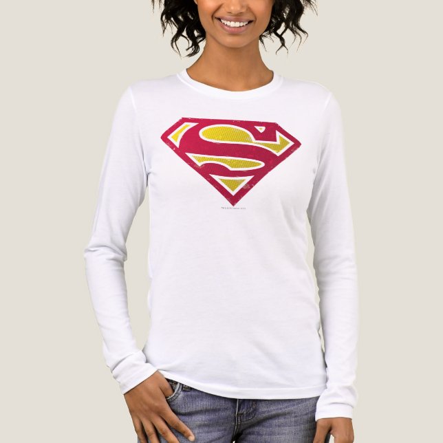 Superman S-Shield | Logotyp för ansträngda punkter Tee (Framsida)