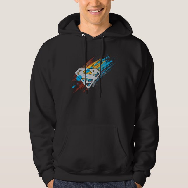 Superman S-Shield | Logotyp för färgbrytningar Sweatshirt (Framsida)