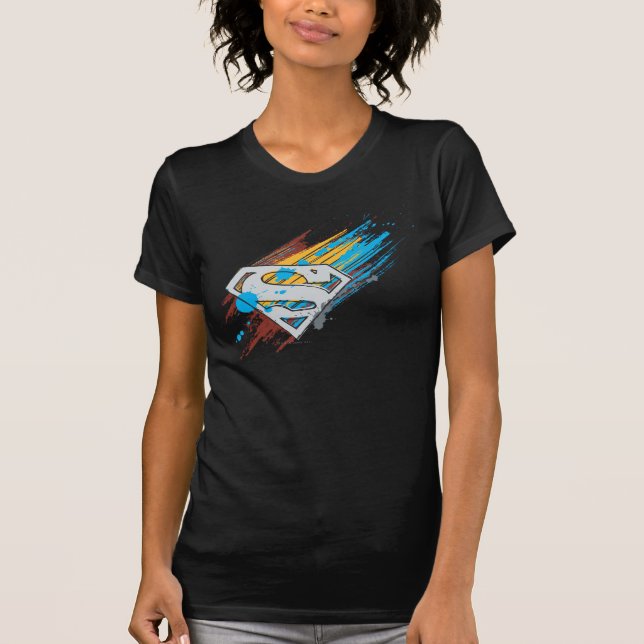Superman S-Shield | Logotyp för färgbrytningar Tee Shirt (Framsida)