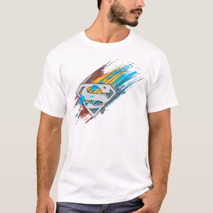 Superman S-Shield Logotyp för färgbrytningar Tee Shirt