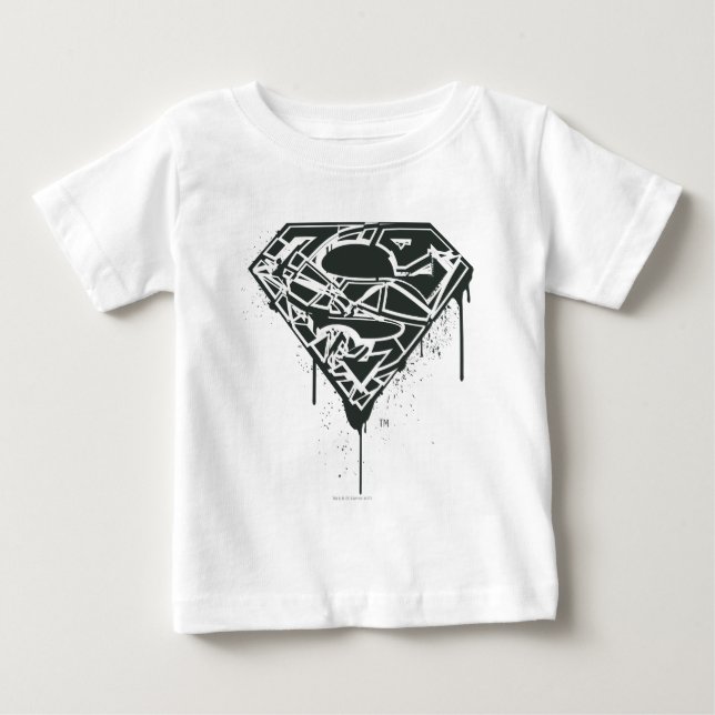 Superman S-Shield | Logotyp för fragmenterad platt Tee Shirt (Framsida)