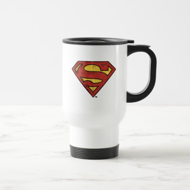 Superman S-Shield | Logotyp för Grunge Resemugg (Höger)