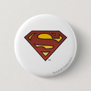 Superman S-Shield Logotyp för inmatade punkter Knapp