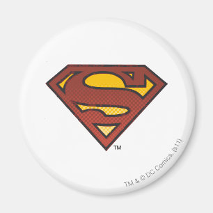 Superman S-Shield Logotyp för inmatade punkter Magnet