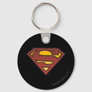 Superman S-Shield Logotyp för inmatade punkter Nyckelring
