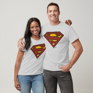 Superman S-Shield Logotyp för inmatade punkter Tee Shirt