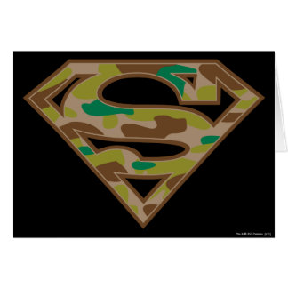 Superman S-Shield | Logotyp för kamouflage Hälsningskort