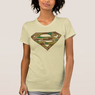 Superman S-Shield   Logotyp för kamouflage Tee Shirt