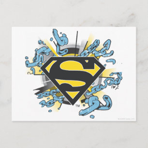 Superman S-Shield   Logotyp för kedjor Vykort