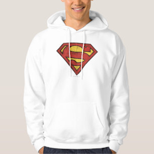 Superman S-Shield Logotyp för körning Sweatshirt Med Luva