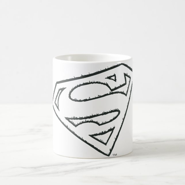 Superman S-Shield | Logotyp för navigationsrunda p Kaffemugg (Center)