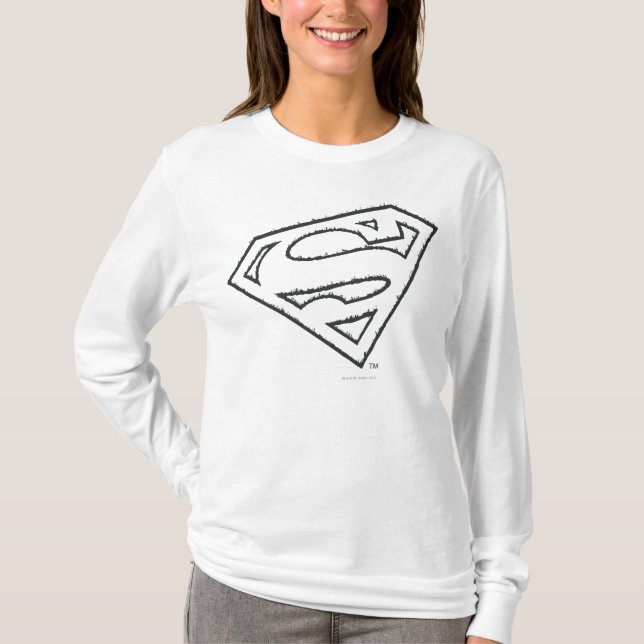 Superman S-Shield | Logotyp för navigationsrunda p Tee Shirt (Framsida)