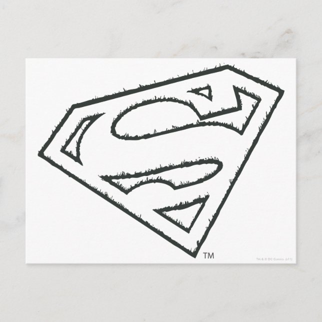 Superman S-Shield | Logotyp för navigationsrunda p Vykort (Framsida)