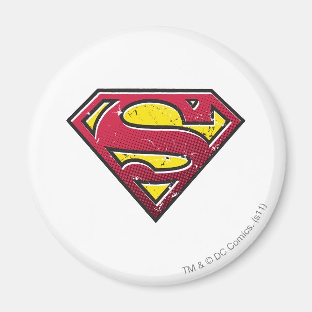 Superman S-Shield | Logotyp för repor Magnet (Framsidan)